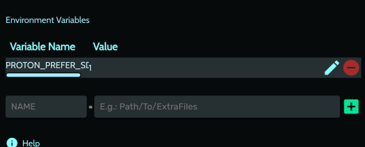 Set the environment variable to enable gamepad input for a game in Heroic Launcher